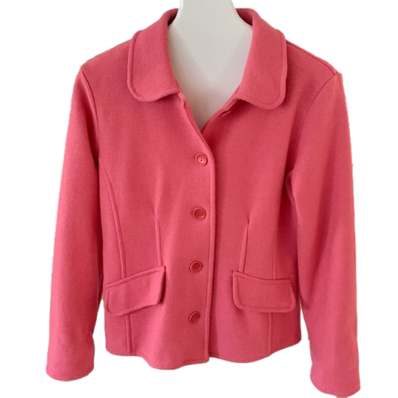 Talbots Jackets & Blazers - Alpaca Pink Wool Jacket